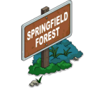 Springfield Forest Sign - The Simpsons: Tapped Out