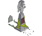 Hellfish Monument - The Simpsons: Tapped Out