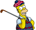Golfing Homer - The Simpsons: Tapped Out