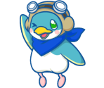 Wii Menu Icon & Banner - Minna de Tobikome! Penguin Diving: Hooper Looper (JPN)
