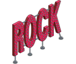 Rock Neon Sign - The Simpsons: Tapped Out