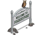 Fogburyport Sign - The Simpsons: Tapped Out