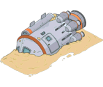 Sands of Space Spaceship - The Simpsons: Tapped Out
