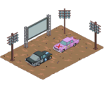 Springfield Destruction Derby Ground - The Simpsons: Tapped Out