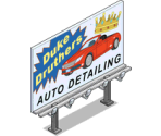Duke Druther's Auto Detailing Billboard - The Simpsons: Tapped Out