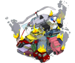 Vehicle Pileup - The Simpsons: Tapped Out