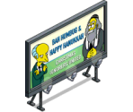 Christmas Ignorers United Billboard - The Simpsons: Tapped Out