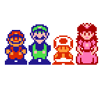 Mario, Luigi, Toad, and Princess Toadstool - The Super Mario Bros. Super Show! (Hack)