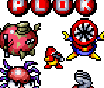 Overworld, Font, & Flag Sprites - Plok!