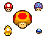 Mushrooms (Mario & Luigi: Superstar Saga-Style) - Mario Customs