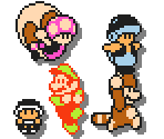 Mario, Luigi, Toad and Toadette (SMB3 SMM2-Style, Expanded) - Mario Customs