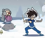 Young Cricket and Master Mantis (Battle on Flashfreeze Cape!) - WarioWare: Move It!