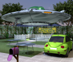 Flying Saucer - Yard Sale Hidden Treasures: Sunnyville