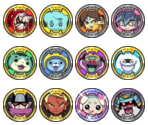 Medallium Icons - Yo-kai Watch Blasters: Red Cat Crew / White Dog Squad