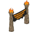 Hell Graduation Banner - The Simpsons: Tapped Out