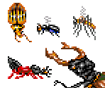 Enemies Stage 1-1 - Apidya