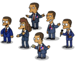 Crowd of Presidential Kids - The Simpsons: Tapped Out