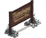 Transylvania Welcome Sign - The Simpsons: Tapped Out