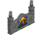 Ornate Ruin Wall - The Simpsons: Tapped Out