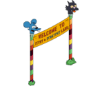 Itchy & Scratchy Land Banner - The Simpsons: Tapped Out