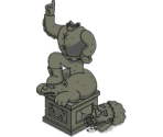 Damaged Jebediah Statue - The Simpsons: Tapped Out