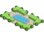 Mansion Gardens Pond - The Simpsons: Tapped Out