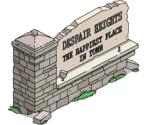 Despair Heights Sign - The Simpsons: Tapped Out