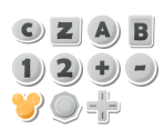 Buttons & Gold Icons - Disney Universe