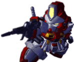 Gundam F90 (Mars Zeon Specification) - SD Gundam G Generation World
