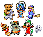 Enemies & NPCs - Madou Monogatari III: Kyuukyoku Joou-sama (JPN)