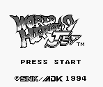 Title Screen (GB) - World Heroes 2 Jet