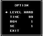 Options Screen (GB) - World Heroes 2 Jet