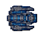 Blue CMBTSHP - Master of Orion II: Battle at Antares