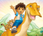 Wii Channel & Banner - Go, Diego, Go!: Great Dinosaur Rescue