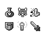Items & Weapons - Cave Noire (JPN)