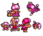 Toadette (SMB3 SNES/SMA4, SMM2-Style) - Mario Customs
