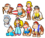 Kong Family (Superstar Saga-Style) - Donkey Kong Customs