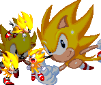 Super Sonic (Knuckles' Chaotix, Sonic 1, 2 & 3-Style) - Sonic the Hedgehog Customs