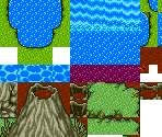Tilesets (overworld) - Neutopia II