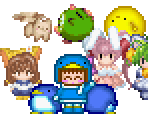 Playable Characters - Ecoco de Fight!