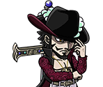 #0717 - Dracule Mihawk - Warlord of the Sea - One Piece: Treasure Cruise