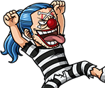 #1301 - Prisoner: Buggy - One Piece: Treasure Cruise