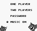 Main Menu & Password Screen - Tom & Jerry (GB)