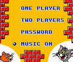 Main Menu & Password Screen - Tom & Jerry (GBC)