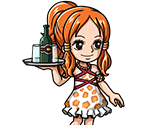 #1110 - Nami Mischievous Tavern Idol - One Piece: Treasure Cruise