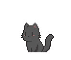 Cat (Black) - Tiny Pasture