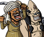 #1768 - Abdullah and Jeet - Hardened Criminals - One Piece: Treasure Cruise
