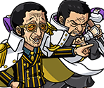 #3995 - Kizaru & Fujitora - Admirals After the Diva - One Piece: Treasure Cruise