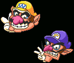 Wario and Waluigi Bonus Room Sprites (SMB1 SNES-Style) - Wario Customs