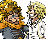 #2446 - Sanji & Judge - Parting of Father and Son - One Piece: Treasure Cruise
